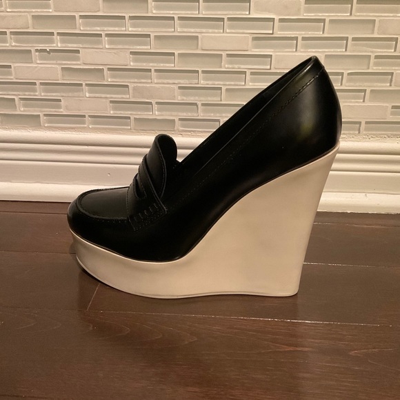 NWT MaxMara Loafers with Platform Wedge Heel NIB - Picture 5 of 10